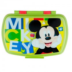 Cutie mancare copii cu Mickey Mouse, verde