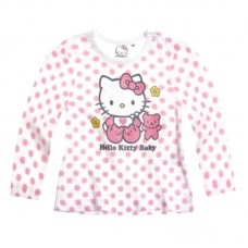 Bluza bebe Hello Kitty, alba