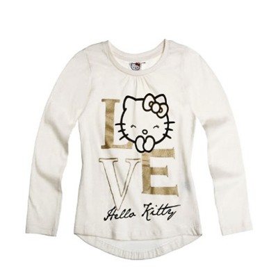 Bluza fete Hello Kitty, alba