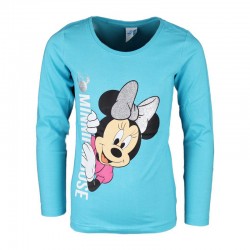 Bluza fete cu Minnie Mouse, albastra