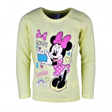Bluza fete cu Minnie Mouse, Love-galben