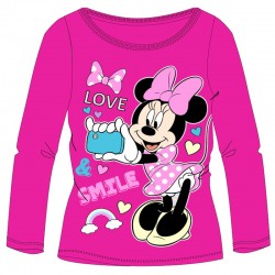 Bluza fete cu Minnie Mouse, Love-roz