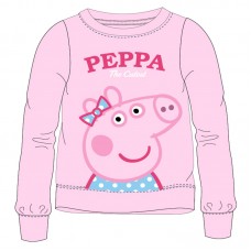 Bluza flaușată cu Peppa Pig, roz