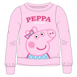 Bluza flaușată cu Peppa Pig, roz