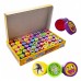 Set 60 ștampile de jucărie pentru copii, multicolore