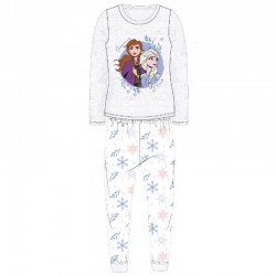 Pijamale fete Frozen, gri cu stelute