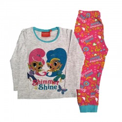 Pijamale fete Shimmer & Shine, gri-roz