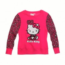 Bluza groasa fete Hello Kitty, roz